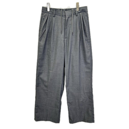 RETOUCH Light Gray Two-Tuck Polyester Slacks Size M