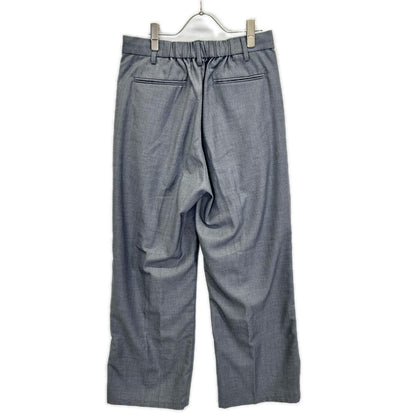 RETOUCH Light Gray Two-Tuck Polyester Slacks Size M