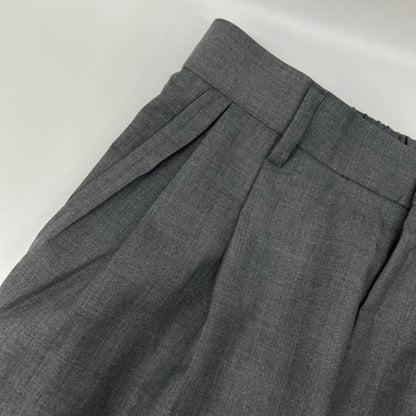 RETOUCH Light Gray Two-Tuck Polyester Slacks Size M