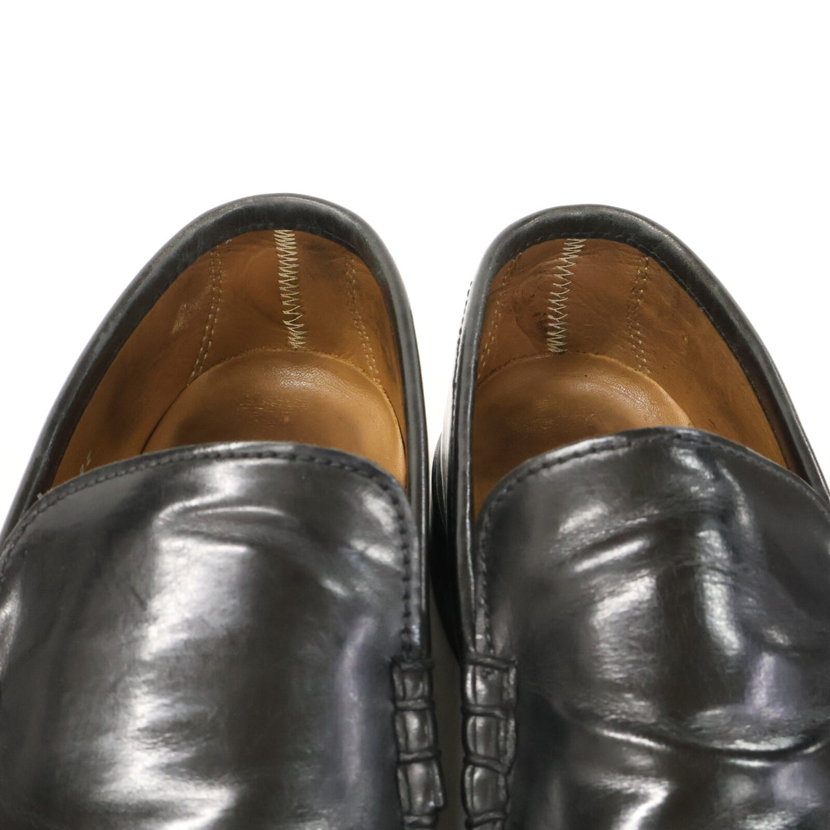 FLORSHEIM Cobra Vamp Leather Vibram Slip-Ons Black Size 7 1/2 D