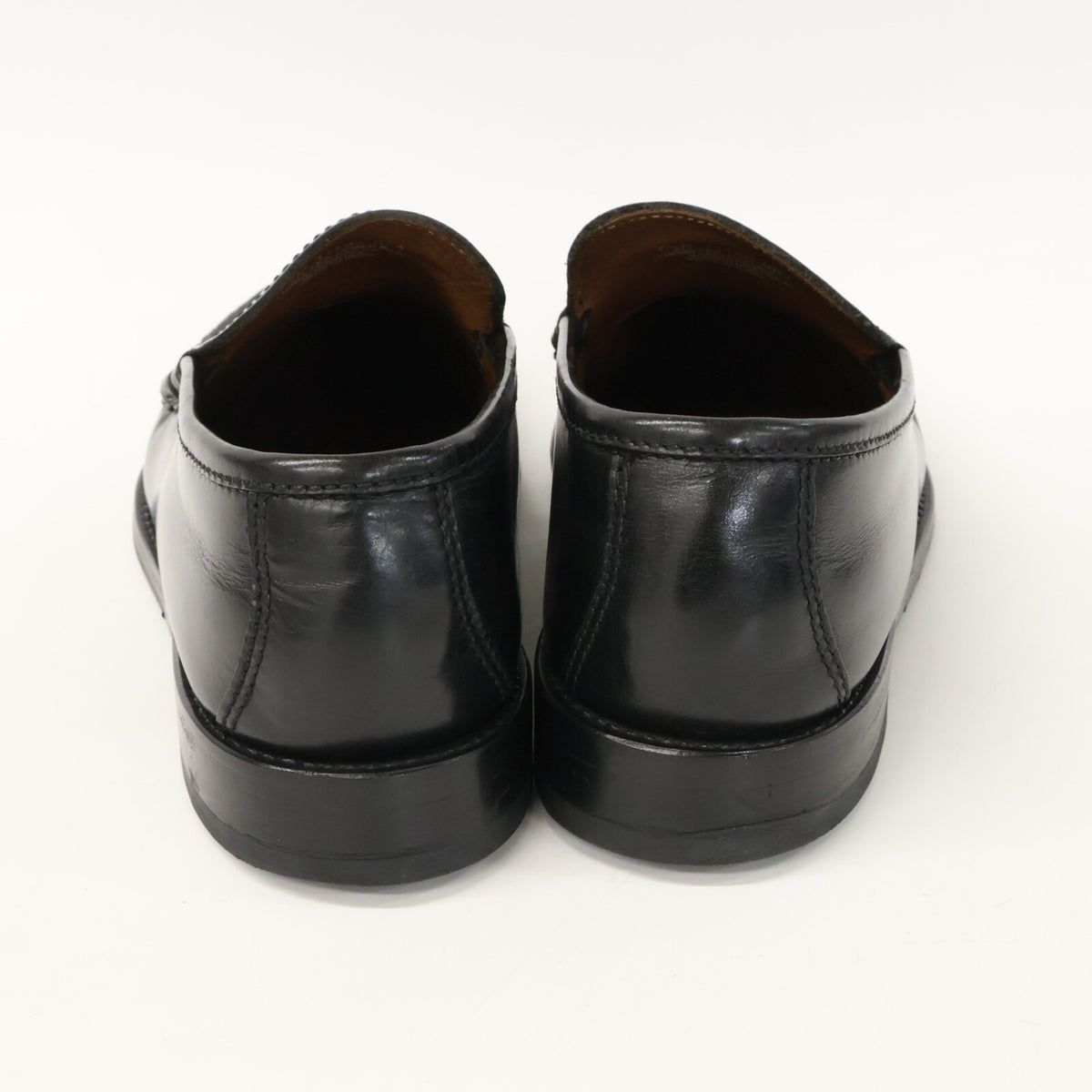 FLORSHEIM Cobra Vamp Leather Vibram Slip-Ons Black Size 7 1/2 D