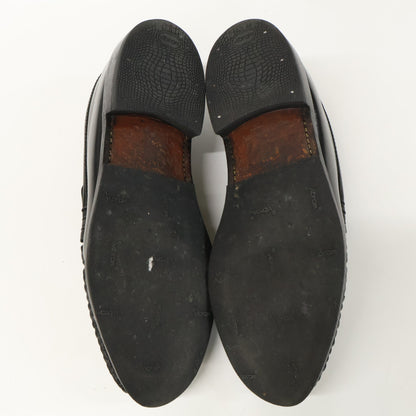 FLORSHEIM Cobra Vamp Leather Vibram Slip-Ons Black Size 7 1/2 D
