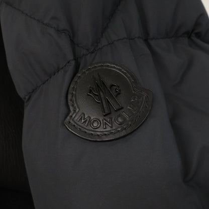 MONCLER ALAYTA Lambskin Nylon Down Jacket Black Size 3