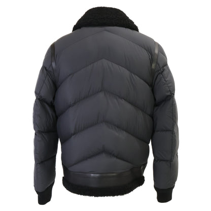 MONCLER ALAYTA Lambskin Nylon Down Jacket Black Size 3