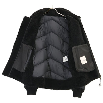 MONCLER ALAYTA Lambskin Nylon Down Jacket Black Size 3