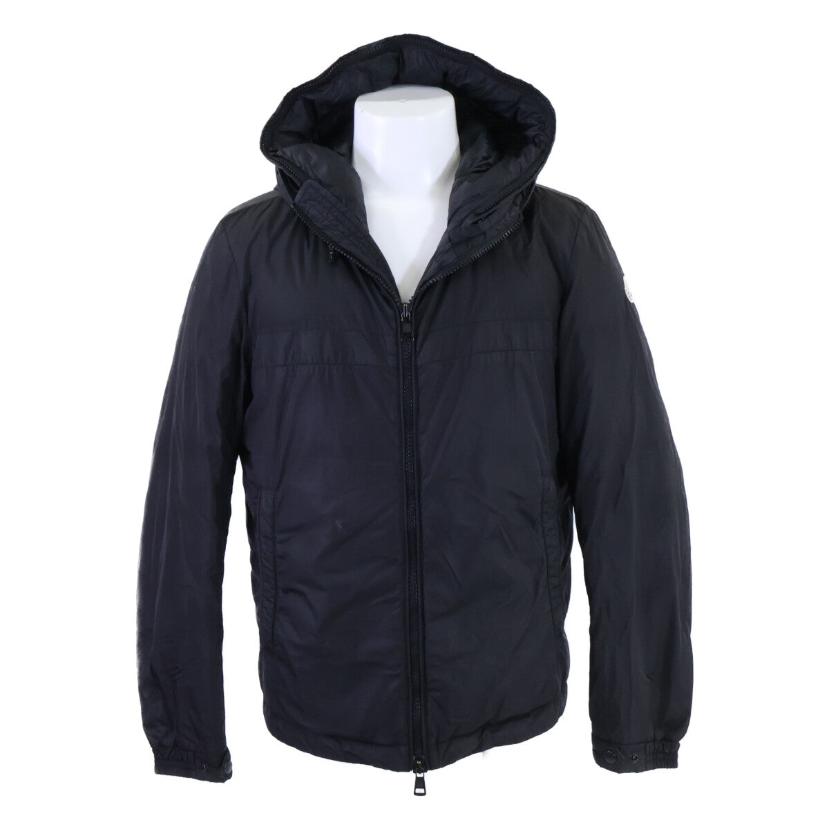 MONCLER MONTVERNIER Hood Logo Hooded Jacket Black Size 1