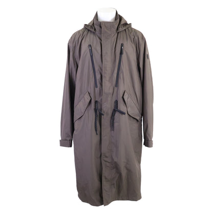 MONCLER ALISO Micro-Mesh Lined Nylon Coat Khaki Size 4