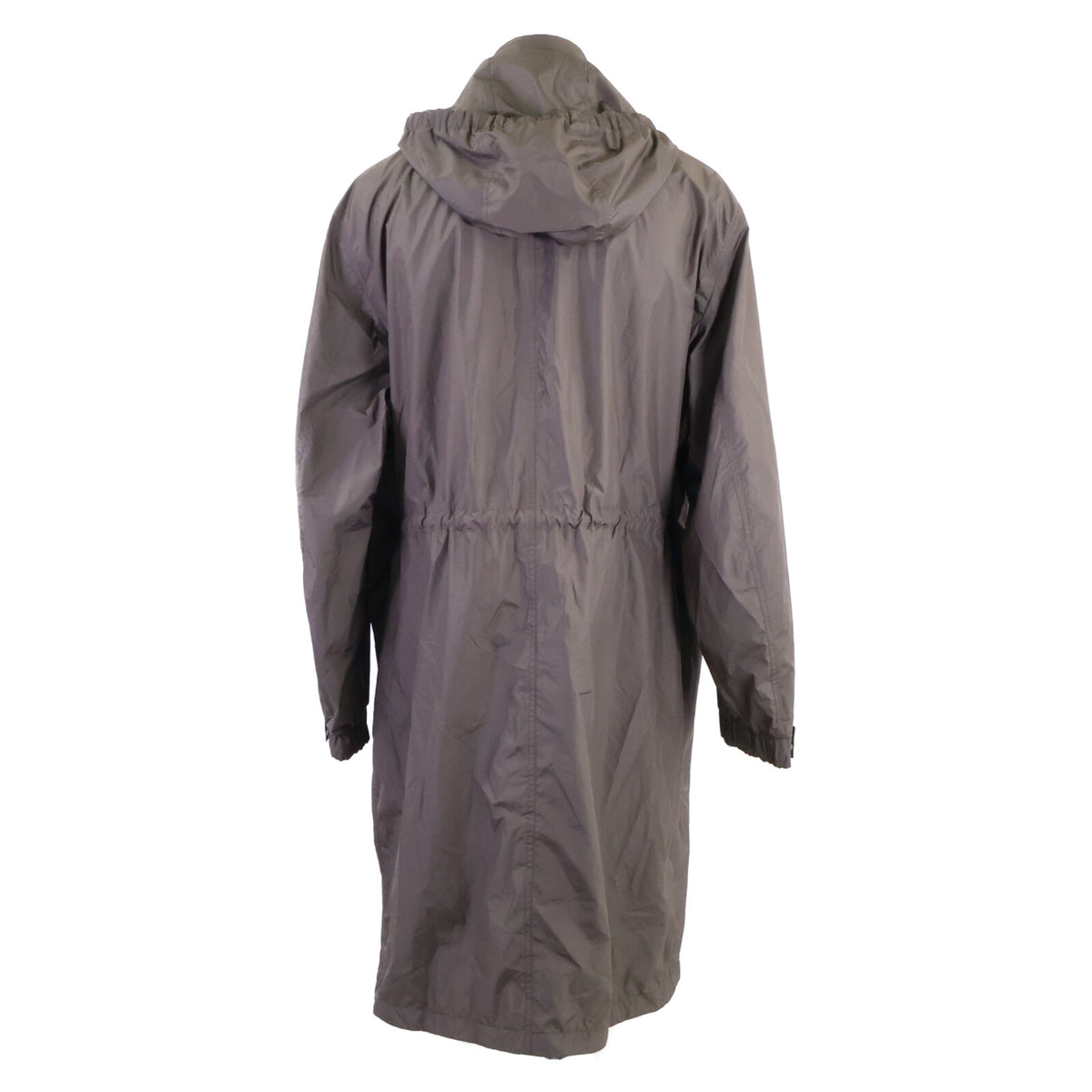 MONCLER ALISO Micro-Mesh Lined Nylon Coat Khaki Size 4