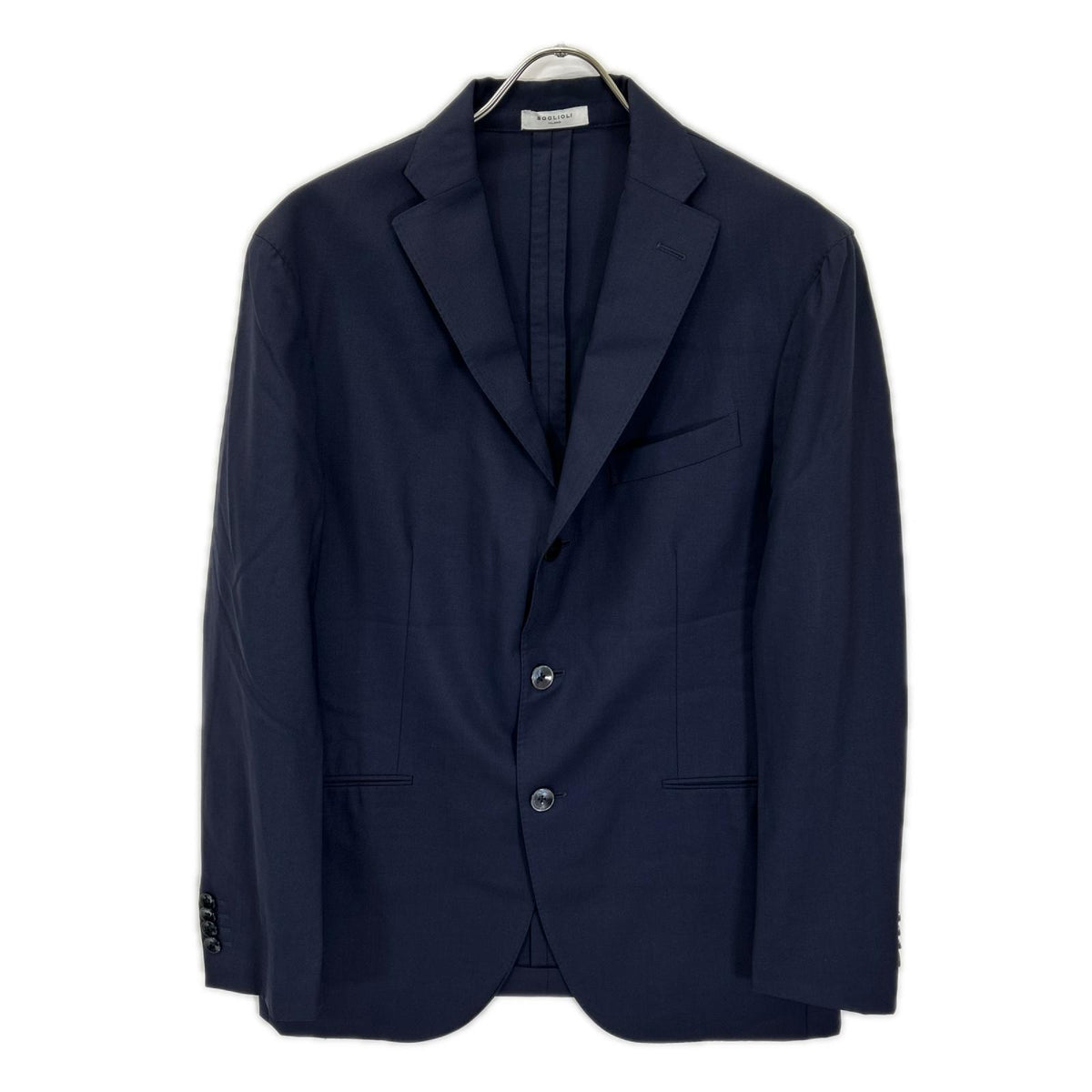 BOGLIOLI Navy Wool 3-Button Suit Jacket Size 48