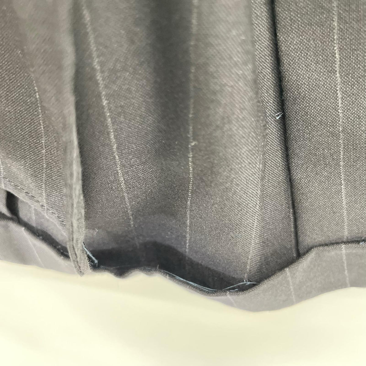 RING JACKET Black Wool Stripe 3B Roll Lapel Jacket Size 48