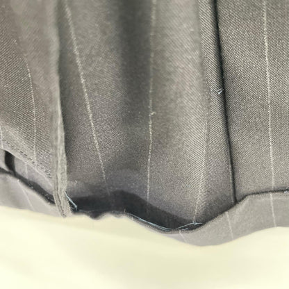 RING JACKET Black Wool Stripe 3B Roll Lapel Jacket Size 48