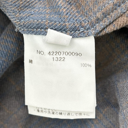 RHC Cotton Ombre Check Shirt Blue/Brown Size S