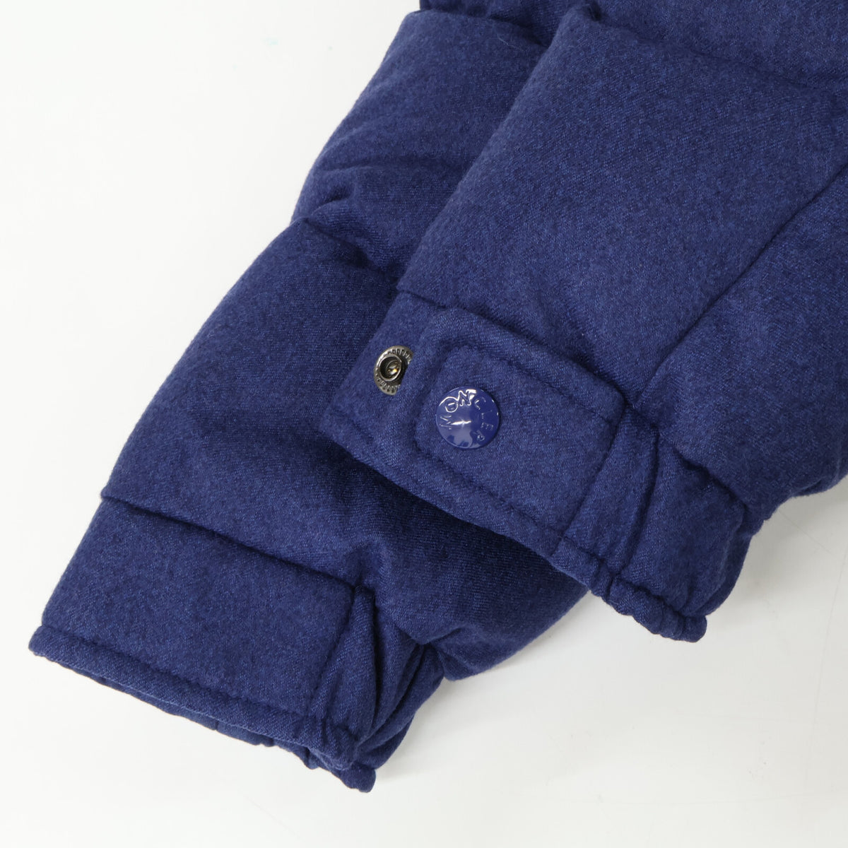 MONCLER MONTGENEVRE Wool Hooded Down Jacket Navy Size 1