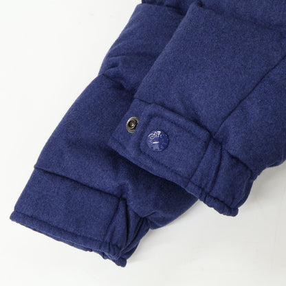MONCLER MONTGENEVRE Wool Hooded Down Jacket Navy Size 1
