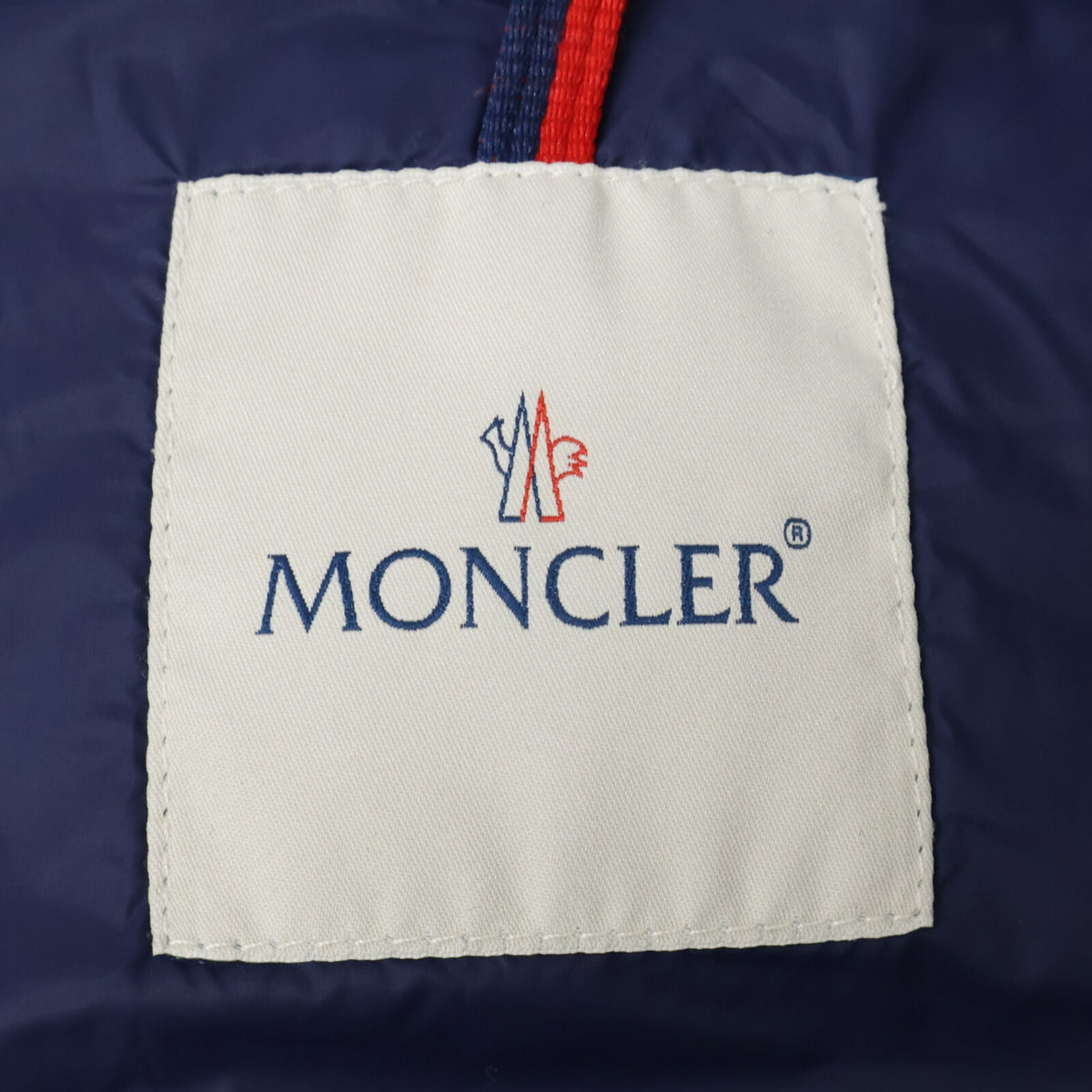 MONCLER MONTGENEVRE Wool Hooded Down Jacket Navy Size 1