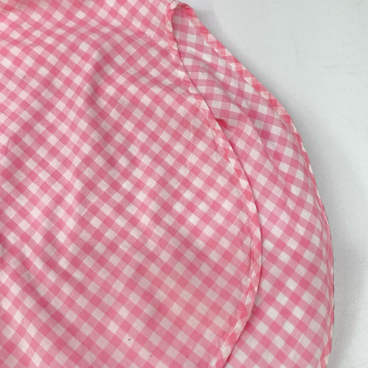 BLAMINK Pink x White Cotton Gingham Sleeve Shirt Size 48