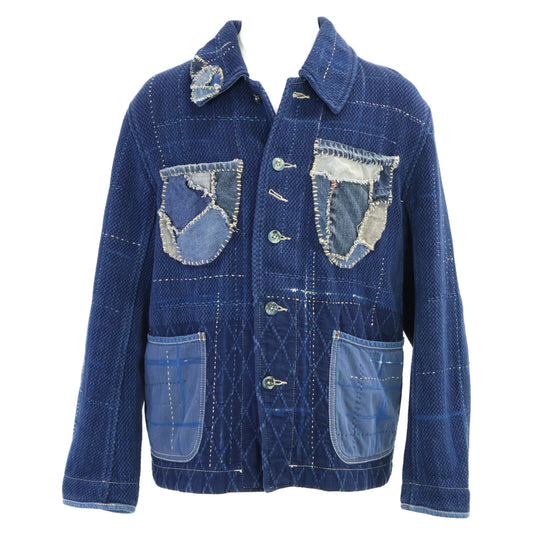Porter Classic KENDO SASHIKO French Jacket Blue Size L