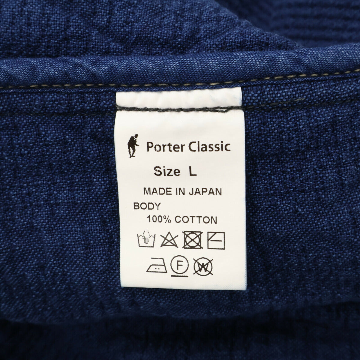 Porter Classic KENDO SASHIKO French Jacket Blue Size L