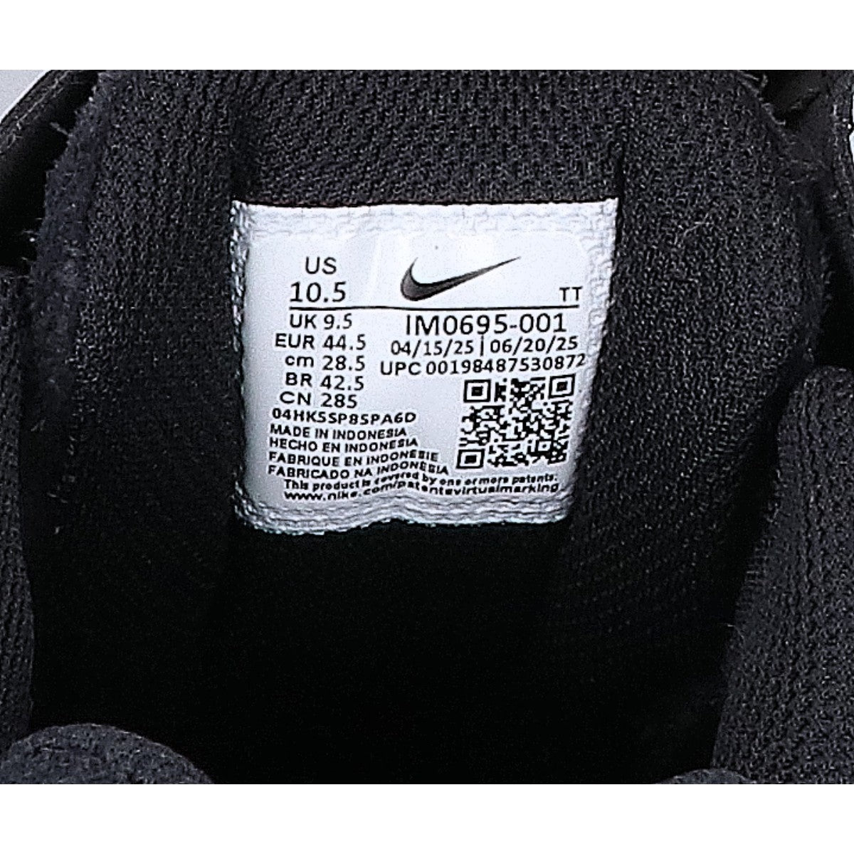 NIKE Air Max 95 Big Bubble Suede Sneakers Black Size 28.5