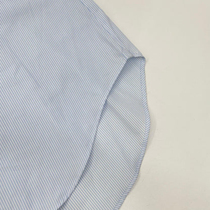 THE SOLE Cotton Striped Long Sleeve Shirt Blue Size 41