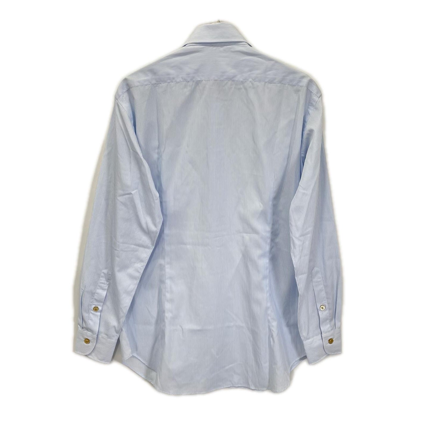 THE SOLE Cotton Striped Long Sleeve Shirt Blue Size 41
