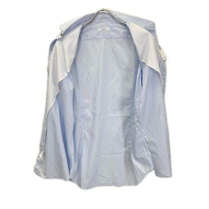 THE SOLE Cotton Striped Long Sleeve Shirt Blue Size 41