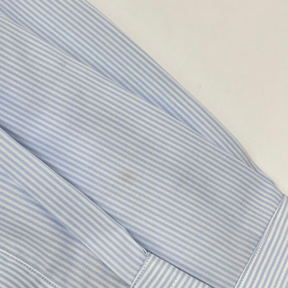 THE SOLE Cotton Striped Long Sleeve Shirt Blue Size 41