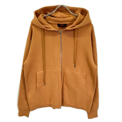 CABaN Cotton Cashmere Blend Zip Up Camel Brown Size M