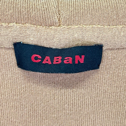 CABaN Cotton Cashmere Blend Zip Up Camel Brown Size M