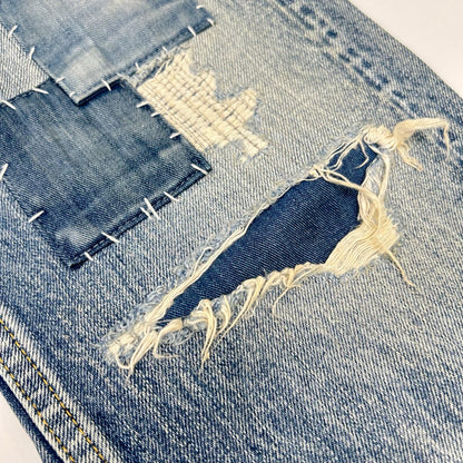 DENHAM Japan Artisan Sashiko Damage Pants Size W27 L32