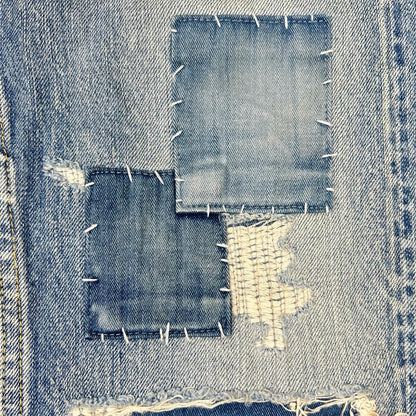 DENHAM Japan Artisan Sashiko Damage Pants Size W27 L32