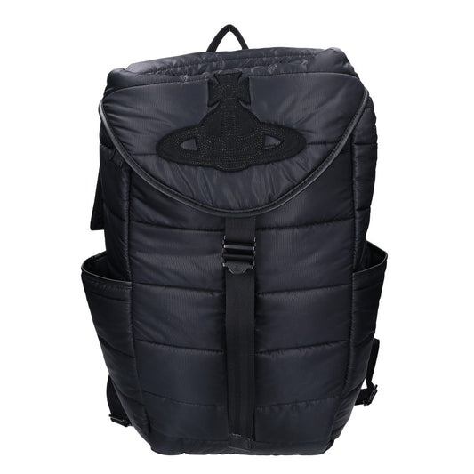 VivienneWestwood Felt Orb Patch Nylon Backpack Black
