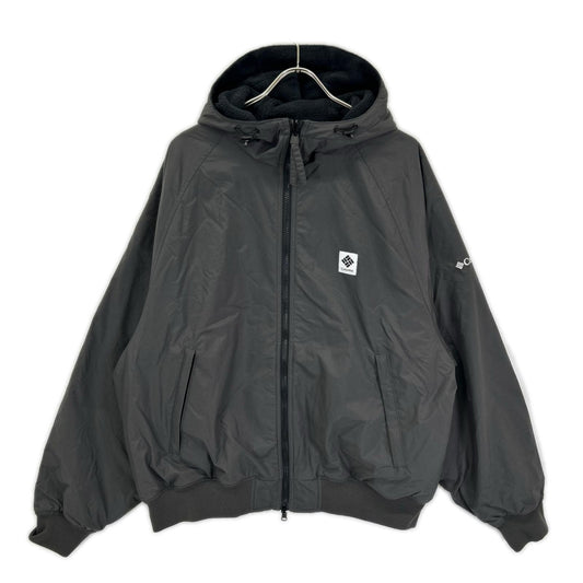 Columbia Nylon Boa Reversible Hooded Jacket Gray Size L