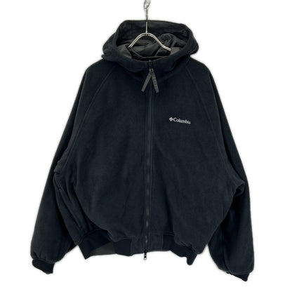 Columbia Nylon Boa Reversible Hooded Jacket Gray Size L