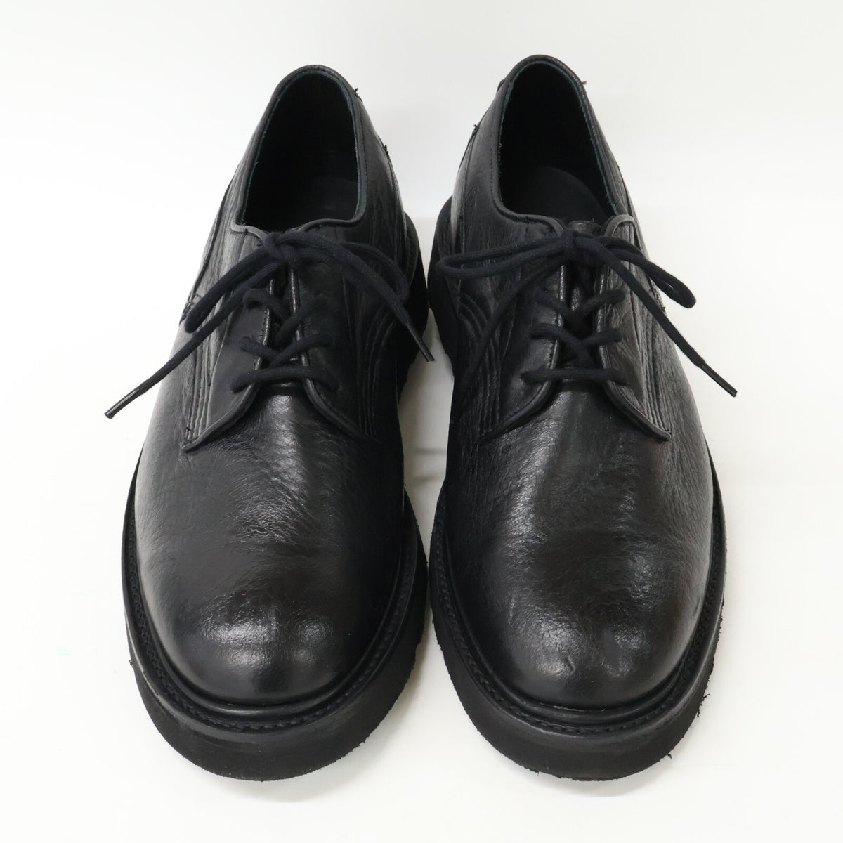 Tricker's Woodstock Morflex Deerskin Shoes Black Size UK 7.5