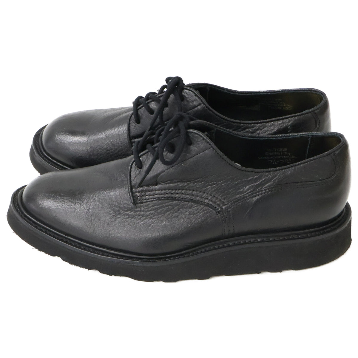 Tricker's Woodstock Morflex Deerskin Shoes Black Size UK 7.5