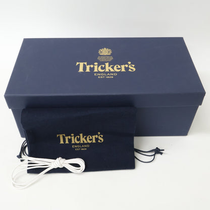 Tricker's Woodstock Morflex Deerskin Shoes Black Size UK 7.5