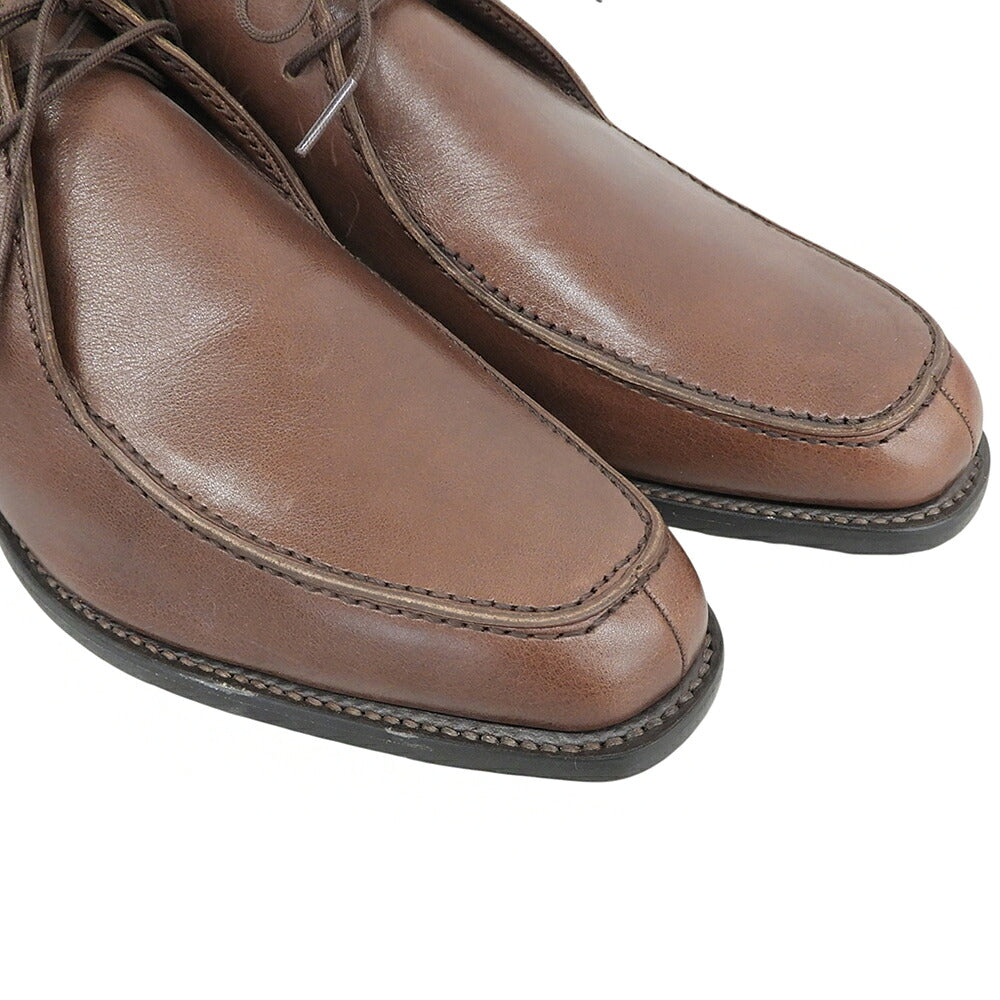 SCOTCH GRAIN Leather U-Tip Chukka Boots Brown Size 25 1/2