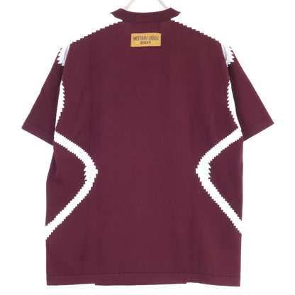 AUQ LOUIS VUITTON 23AW Intarsia Sweater Bordeaux Size S