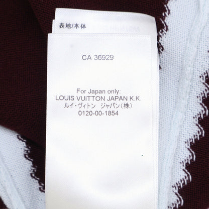 AUQ LOUIS VUITTON 23AW Intarsia Sweater Bordeaux Size S