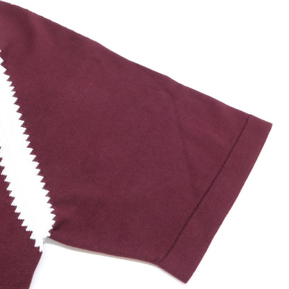 AUQ LOUIS VUITTON 23AW Intarsia Sweater Bordeaux Size S