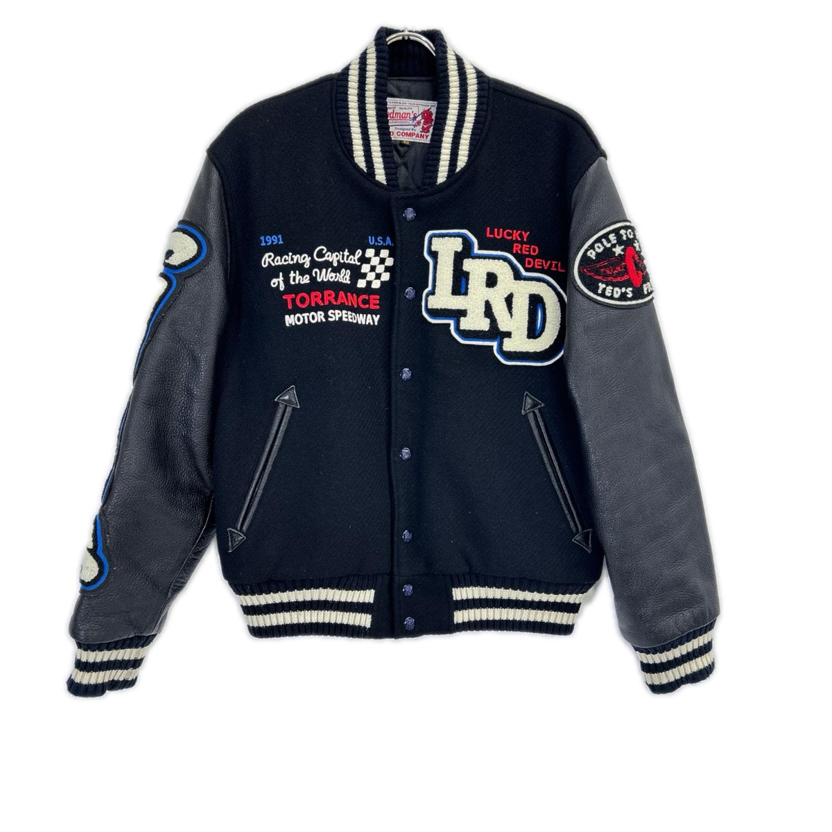 TEDMAN x Limited Edition TDJ Varsity Jacket Wool Blue Demon Size 40