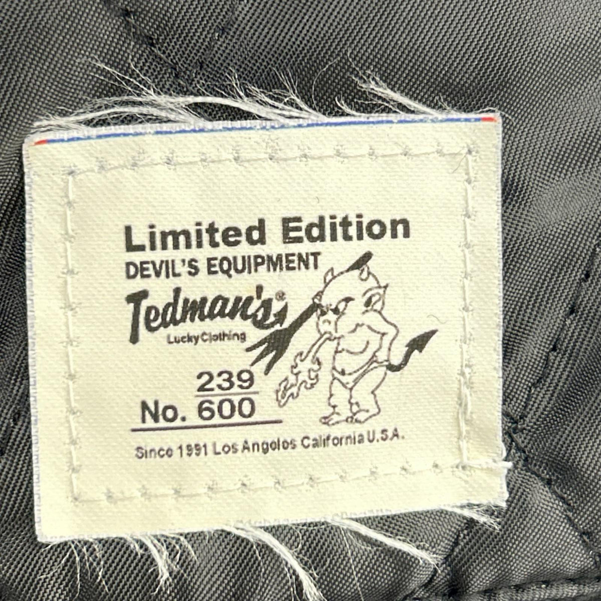 TEDMAN x Limited Edition TDJ Varsity Jacket Wool Blue Demon Size 40
