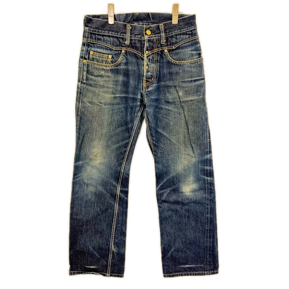 GANGSTERVILLE Iron Cross Embroidery Jeans Indigo Size 30