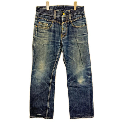 GANGSTERVILLE Iron Cross Embroidery Jeans Indigo Size 30