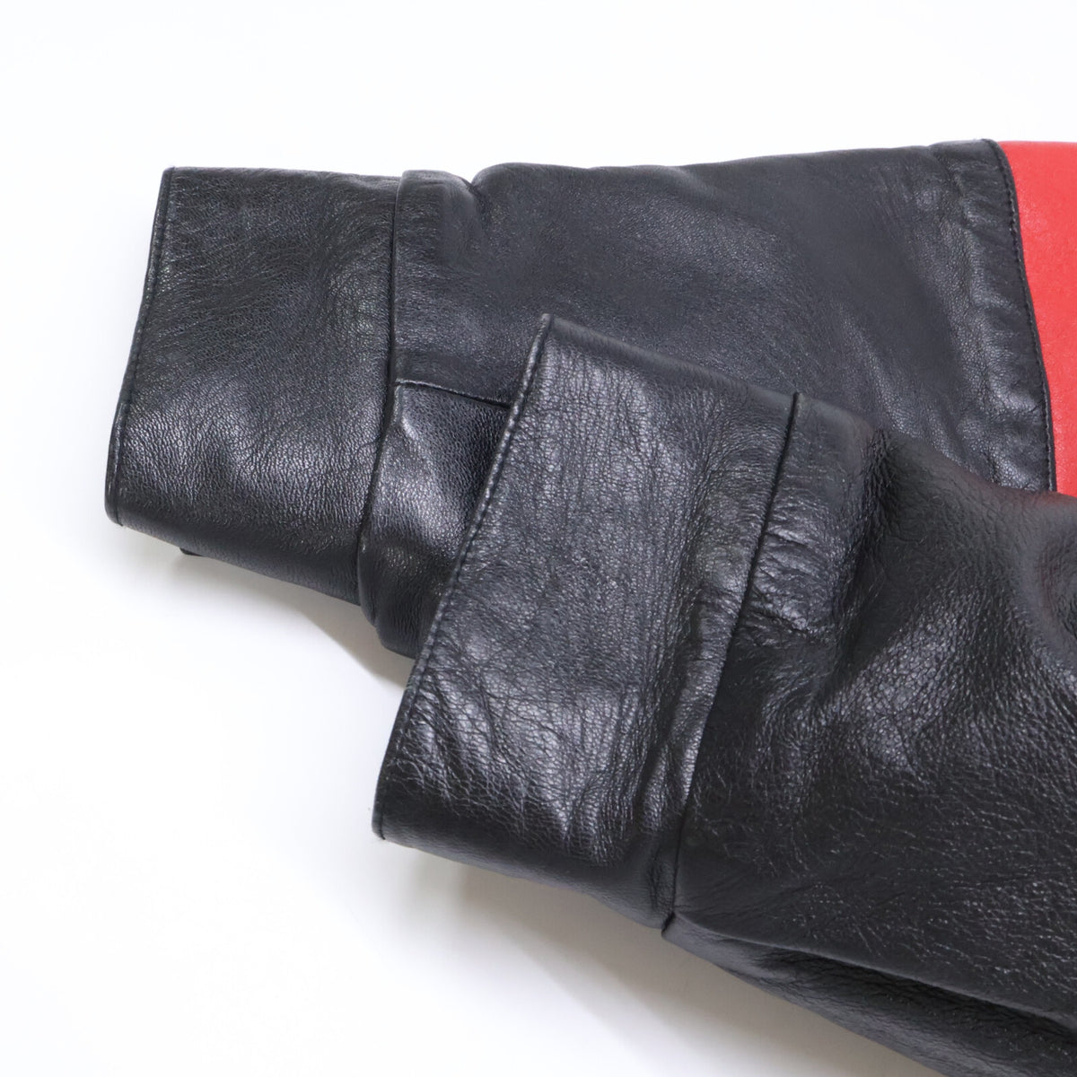 JEFF HAMILTON 90s Bulls Premier Leather Jacket Black Size L