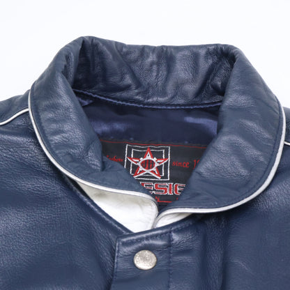 JEFF HAMILTON 90s Yankees Championship Leather Jacket Size L