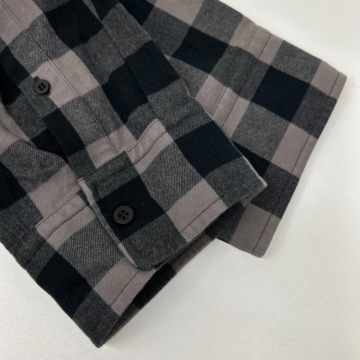 BALENCIAGA 2021 Block Check Long Sleeve Overshirt Shirt Size 37