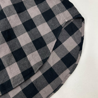 BALENCIAGA 2021 Block Check Long Sleeve Overshirt Shirt Size 37