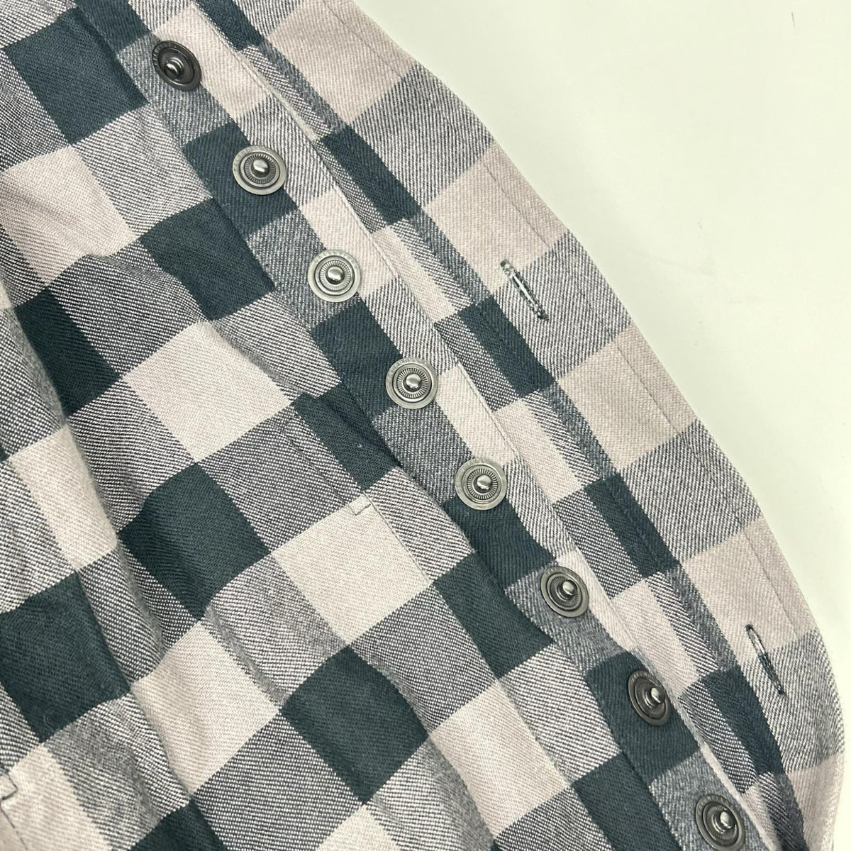 BALENCIAGA 2021 Block Check Long Sleeve Overshirt Shirt Size 37